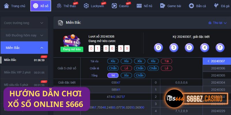 Xổ số online s666 casino